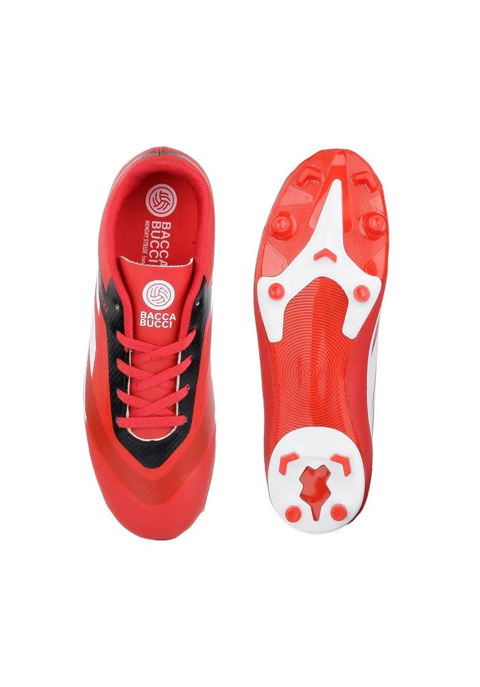 Bacca Bucci Red Fury “Strike X” Firm ground Football Shoes for Men | Best Price UAE
